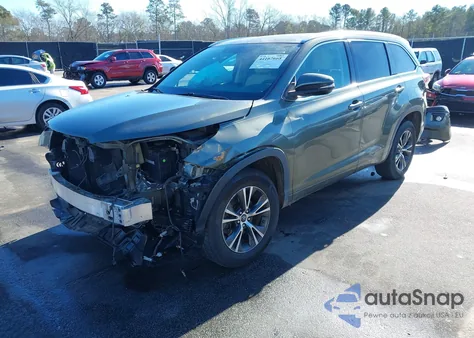 2016 Toyota Highlander Xle V6 z USA, uszkodzony, nr VIN 5TDKKRFH1GS173036